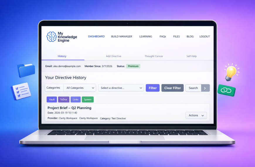 Turn Scattered Notes Into Clarity Using MyKnowledgeEngine